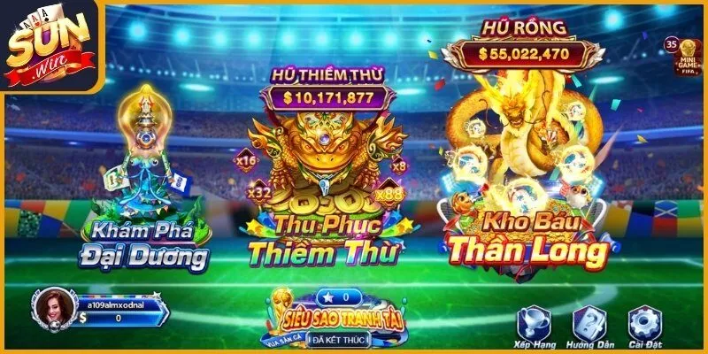 Sức cuốn hút mãnh liệt từ bắn cá Sunwin