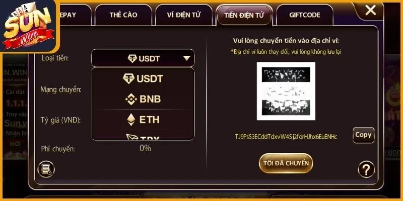 Ứng dụng tiền ảo Crypto