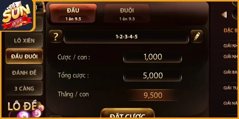 Bắt xỉu chủ đầu đuôi xổ số 3D