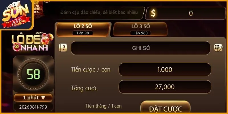 Hình thức cược siêu tốc